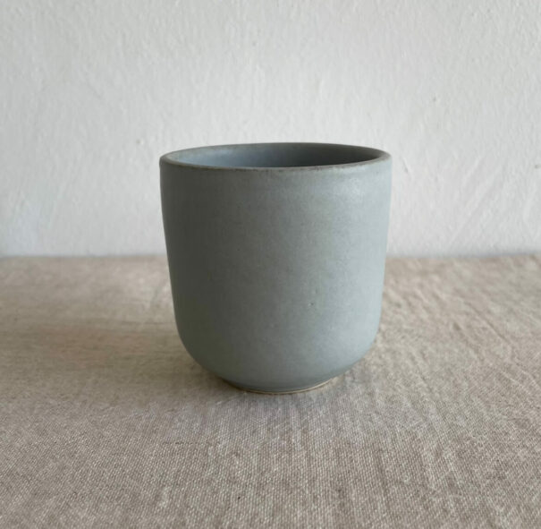 Blue ceramic mug on the table_2